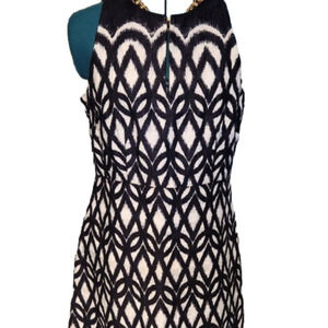 272. Taylor Navy & White Sleeveless Dress 10